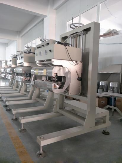 Máquina de sellado térmico de bolsas plegadas para bolsas de papel y plástico